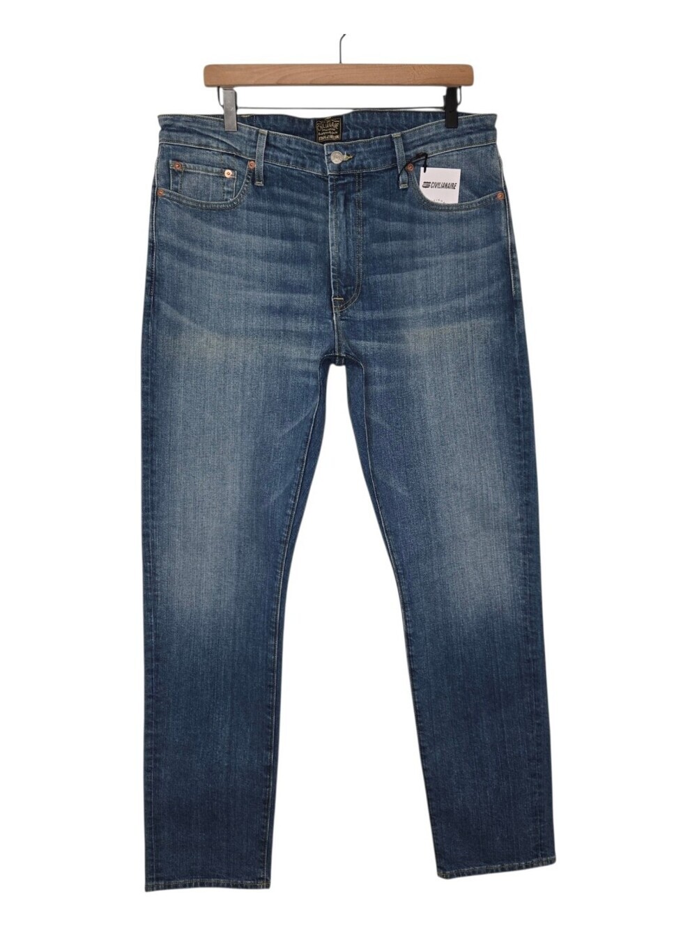 Civilianaire Allen Edmonds Mens The Walker Fit Slim Straight Denim Jeans 36 x 32